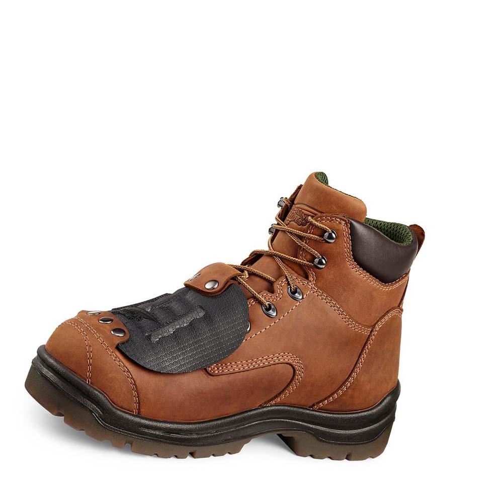 Red Wing King Toe® 6-inch Safety Toe Metguard Men's Safety Boots Brown | ZA 272QMA